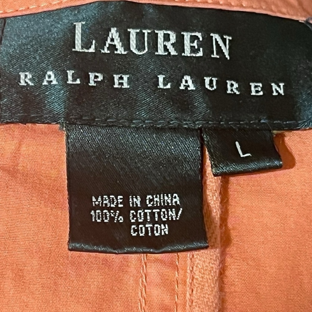 Lauren Ralph Lauren Women's Utility Jacket in Vibrant Orange☑️ - Picture 12 of 15